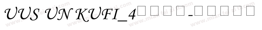 UUS UN KUFI_4免费下载字体转换